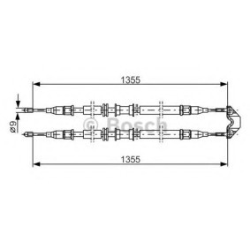 Handbremsseil für VAUXHALL von BOSCH