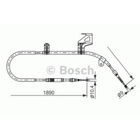 Handbremsseil 1 987 477 804 von BOSCH günstig für 42,02 € online kaufen
