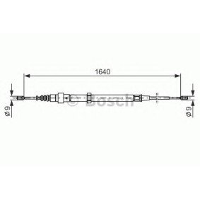 Handbremsseil für VW von BOSCH