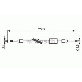 Comprar Cable de freno de mano de BOSCH 1 987 477 848 a bajo precio de 21,93 €