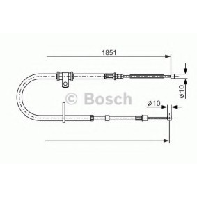 Handbremsseil für MITSUBISHI von BOSCH