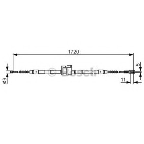 Acquista Cavo freno a mano da BOSCH 1 987 477 882 a buon mercato per soli 34,43 €