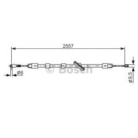 Comprar Cable de freno de mano de BOSCH 1 987 477 896 a bajo precio de 14,62 €
