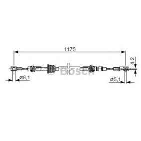 Handbremsseil für RENAULT von BOSCH