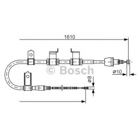 Handbremsseil für HYUNDAI von BOSCH