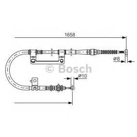 Handbremsseil für KIA von BOSCH