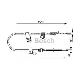 Handbremsseil für TOYOTA von BOSCH