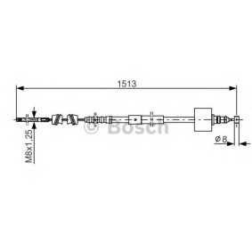 Handbremsseil für TOYOTA von BOSCH