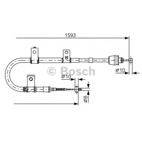 Handbremsseil für HYUNDAI von BOSCH