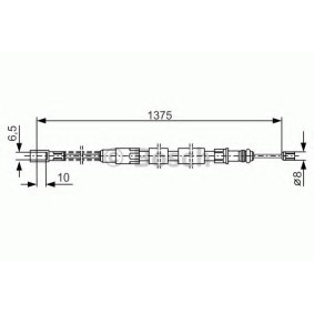 Handbremsseil für VW von BOSCH