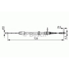 Comprar Cable de freno de mano de BOSCH 1 987 482 301 a bajo precio de 20,29 €