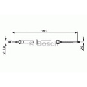 Handbremsseil für RENAULT von BOSCH