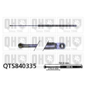 Köp Gasfjäder till baklucka av QUINTON HAZELL QTS840335 till det låga priset 489,34 kr