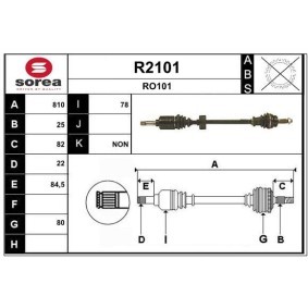 Comprar Árbol de transmisión de SNRA R2101 a bajo precio de 174,79 €
