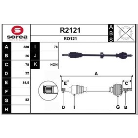 Comprar Árbol de transmisión de SNRA R2121 a bajo precio de 202,34 €