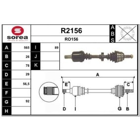 Comprar Árbol de transmisión de SNRA R2156 a bajo precio de 207,10 €