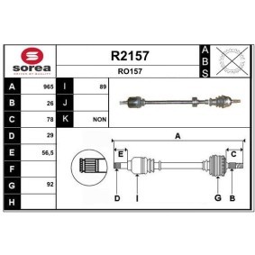 Comprar Árbol de transmisión de SNRA R2157 a bajo precio de 207,10 €