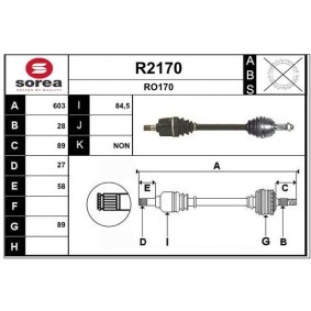 Comprar Árbol de transmisión de SNRA R2170 a bajo precio de 166,35 €
