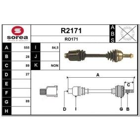 Comprar Árbol de transmisión de SNRA R2171 a bajo precio de 221,43 €