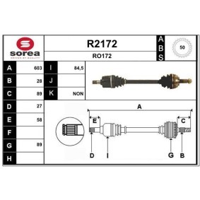 Comprar Árbol de transmisión de SNRA R2172 a bajo precio de 224,56 €