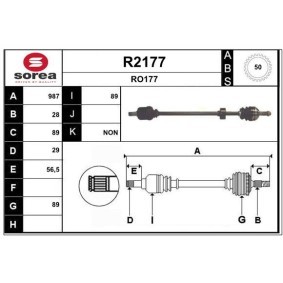 Comprar Árbol de transmisión de SNRA R2177 a bajo precio de 207,10 €