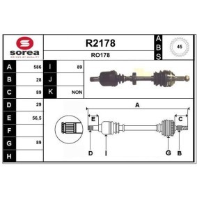 Comprar Árbol de transmisión de SNRA R2178 a bajo precio de 207,10 €