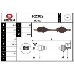 Comprar Árbol de transmisión de SNRA R2302 a bajo precio de 237,16 €