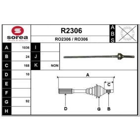 Comprar Árbol de transmisión de SNRA R2306 a bajo precio de 421,53 €