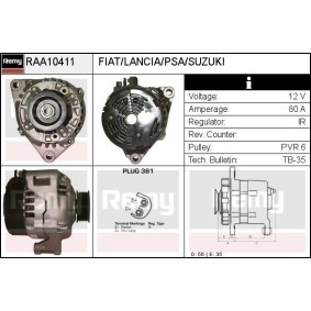 Lichtmaschine für FIAT von DELCO REMY