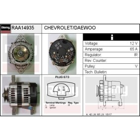 Lichtmaschine RAA14935 für DAEWOO