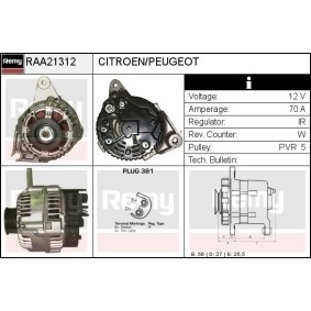 Lichtmaschine RAA21312 von DELCO REMY günstig für 144,39 € online kaufen