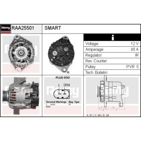 Lichtmaschine RAA25501 für SMART
