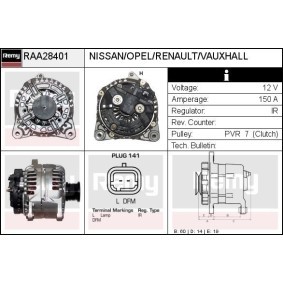 Lichtmaschine für NISSAN von DELCO REMY