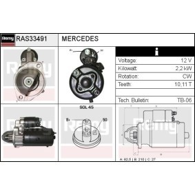 Köp Startmotor av DELCO REMY RAS33491 till det låga priset 1525,92 kr