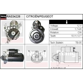 Köp Startmotor av DELCO REMY RAS34226 till det låga priset 1233,65 kr