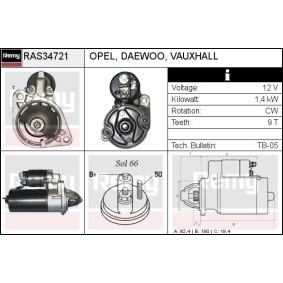 Acquista Motorino avviamento da DELCO REMY RAS34721 a buon mercato per soli 103,42 €
