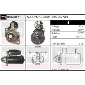 Anlasser für SKODA von DELCO REMY