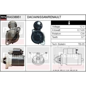 Anlasser für DACIA von DELCO REMY