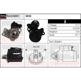 Köp Startmotor av DELCO REMY RAS39951 till det låga priset 1274,19 kr