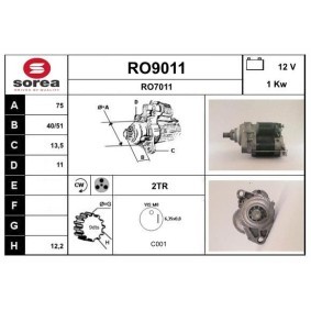 Köp Startmotor av SNRA RO9011 till det låga priset 2568,99 kr