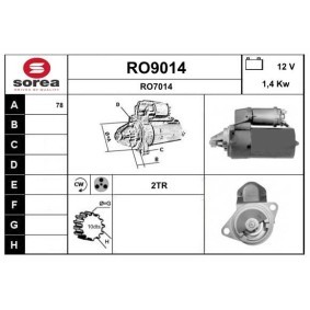 Anlasser RO9014 von SNRA günstig für 221,59 € online kaufen