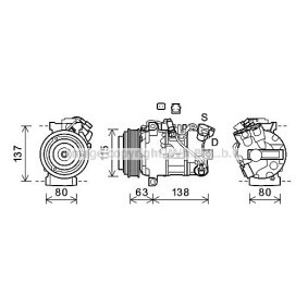Achetez des Compresseur de climatisation PRASCO RTK630 à prix pour 1110,45 €