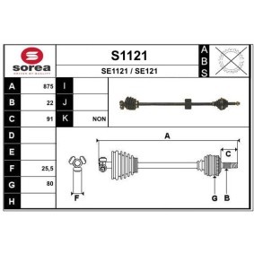 Comprar Árbol de transmisión de SNRA S1121 a bajo precio de 113,39 €