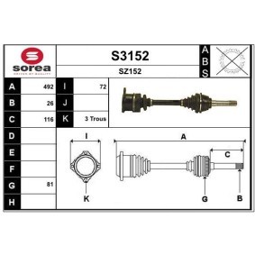 Antriebswelle S3152