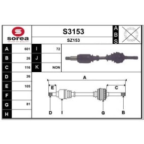 Antriebswelle S3153