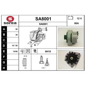 Lichtmaschine SA8001 für SAAB