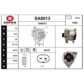 Lichtmaschine SA8013 für SAAB