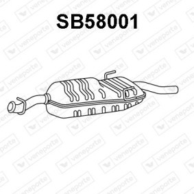 Endschalldämpfer SB58001 für SAAB
