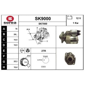 Köp Startmotor av SNRA SK9000 till det låga priset 2015,59 kr