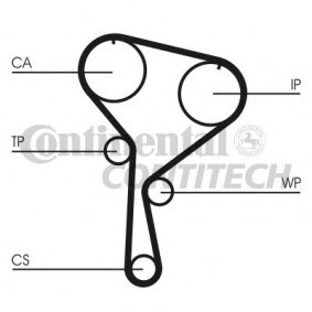 Achetez des Kit de distribution + pompe à eau CONTITECH CT1035WP1 à prix pour 113,75 €